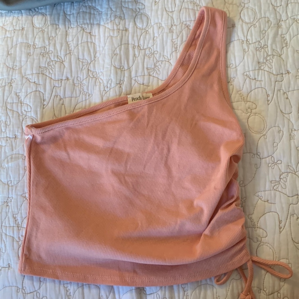 One Shoulder Crop Top